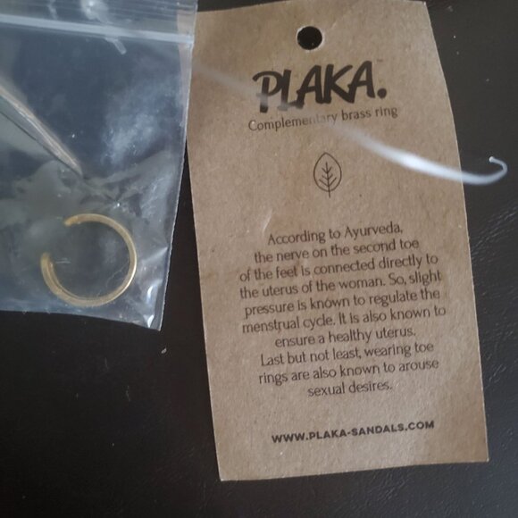 Plaka Flat Sandals Womens Slip-on size 11 brown color hand woven strappy new - Picture 5 of 12